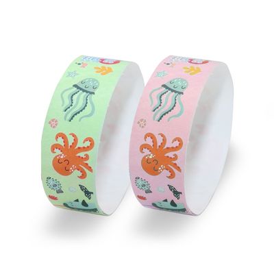 Pulseiras de eventos de papel impresso personalizadas para funções e convenções corporativas