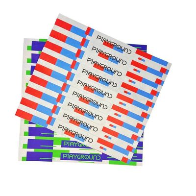 Fábrica por atacado Pulseiras descartáveis personalizadas Bilhetes para Festival de Música Identificação Pênis Entrada de Inscrição Pulseira