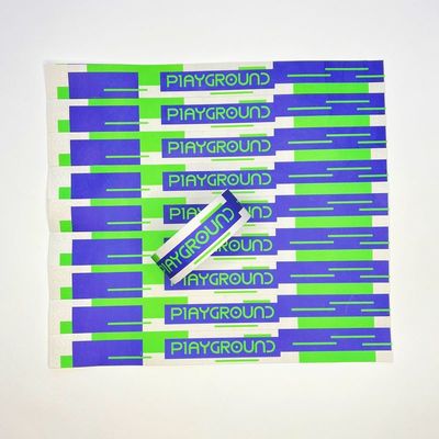 Impressão de logotipo personalizado Pulseiras de papel Tyvek com fechamento ajustável e rápido