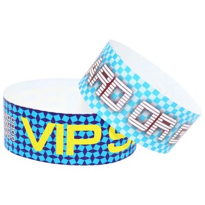 Pulseiras de evento de papel ajustáveis e impermeáveis Resistentes ao calor para uma experiência de evento livre de problemas