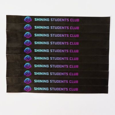 Impressão a cores Tyvek Papel Event Bracelets ajustáveis e personalizáveis para qualquer ocasião