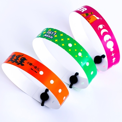 Pulseiras de PVC personalizadas para eventos Pulseiras de vinil impermeáveis