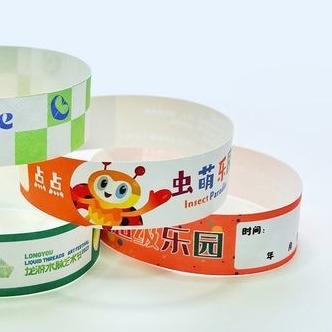 Pulseira de evento de papel do fabricante chinês